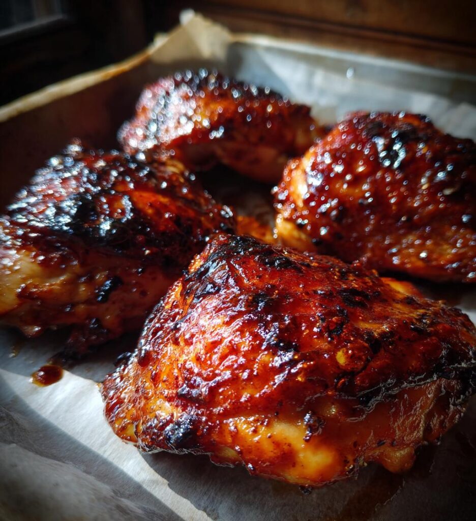 BBQ chicken thighs oven recipe