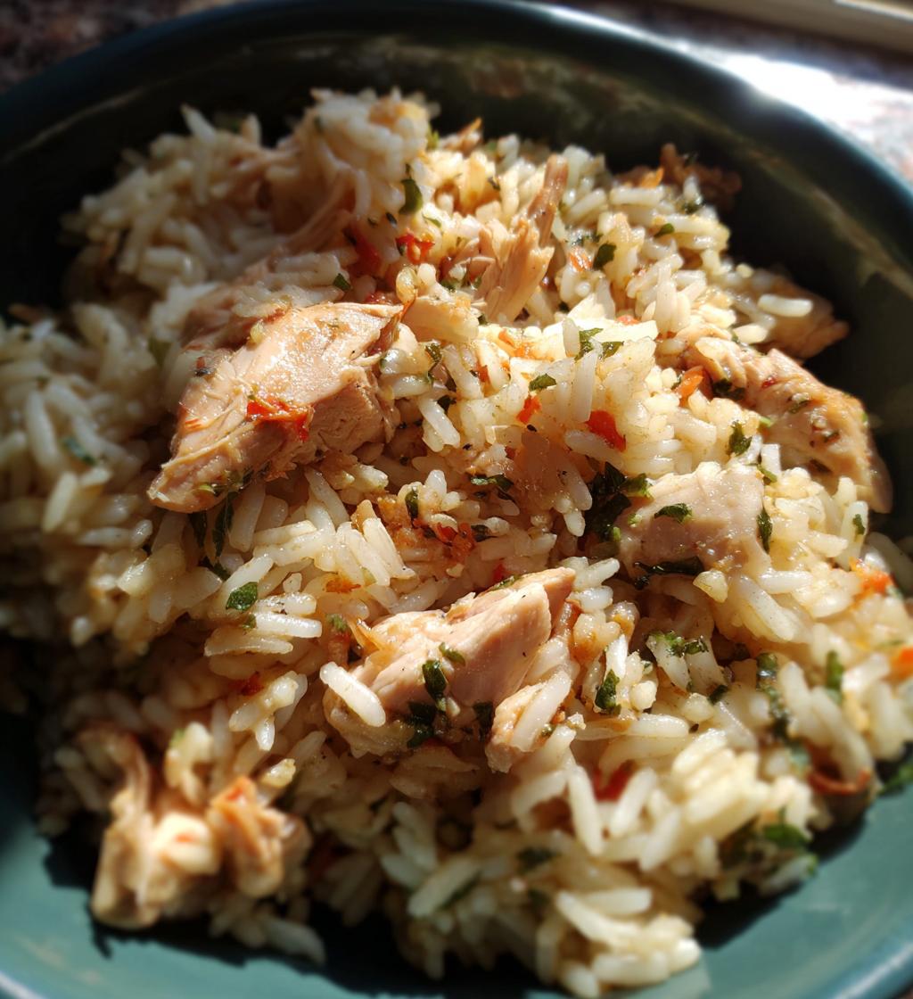slow cooker chicken and rice