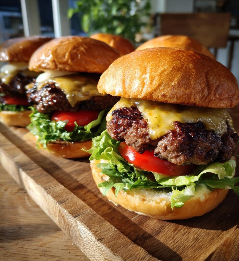 easy beef burgers recipe