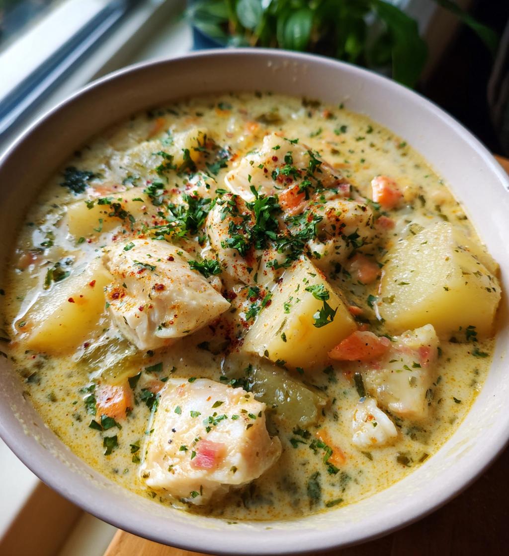 creamy fish chowder recipe