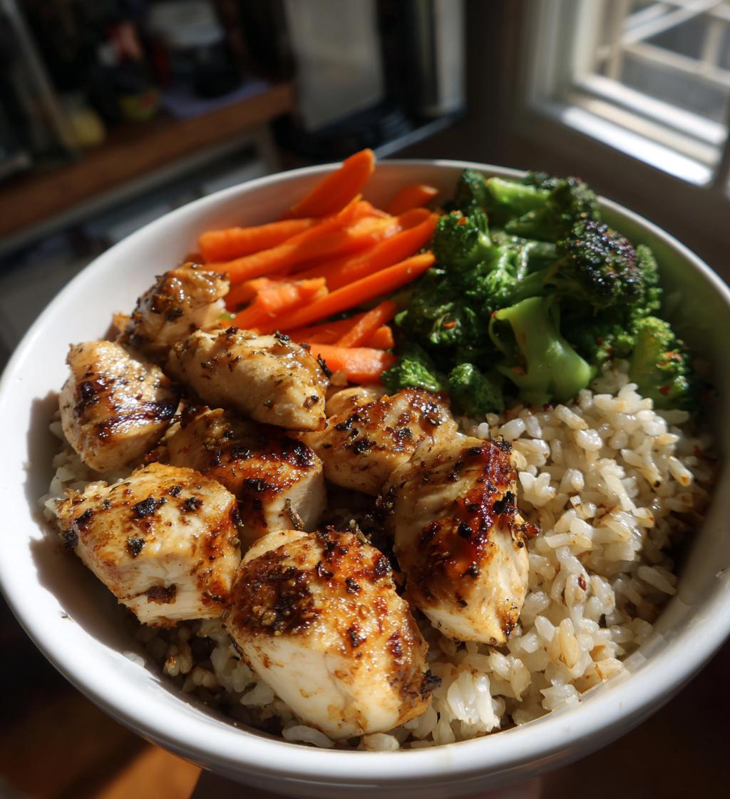 meal prep chicken bowls for the week