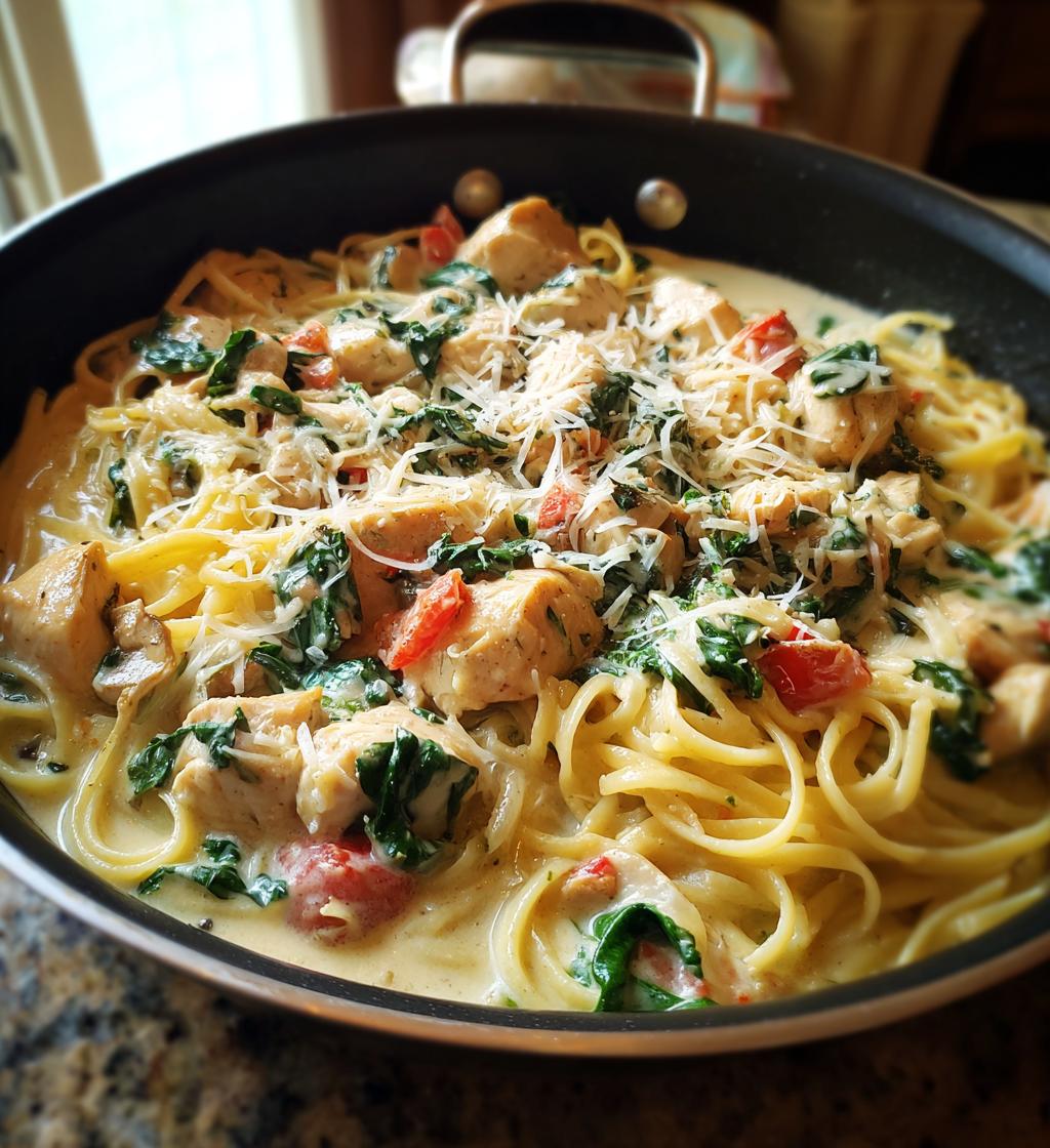 Creamy Tuscan Chicken Pasta - Quick & Delicious Weeknight Dinner - step by step