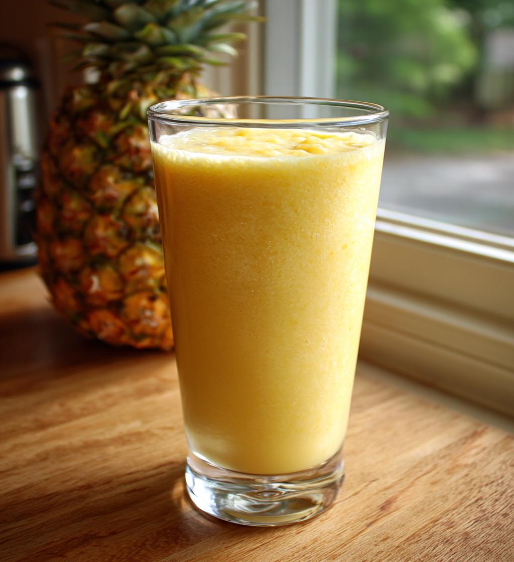 Pineapple Smoothie Recipe Easy: Creamy and Delicious Refreshment