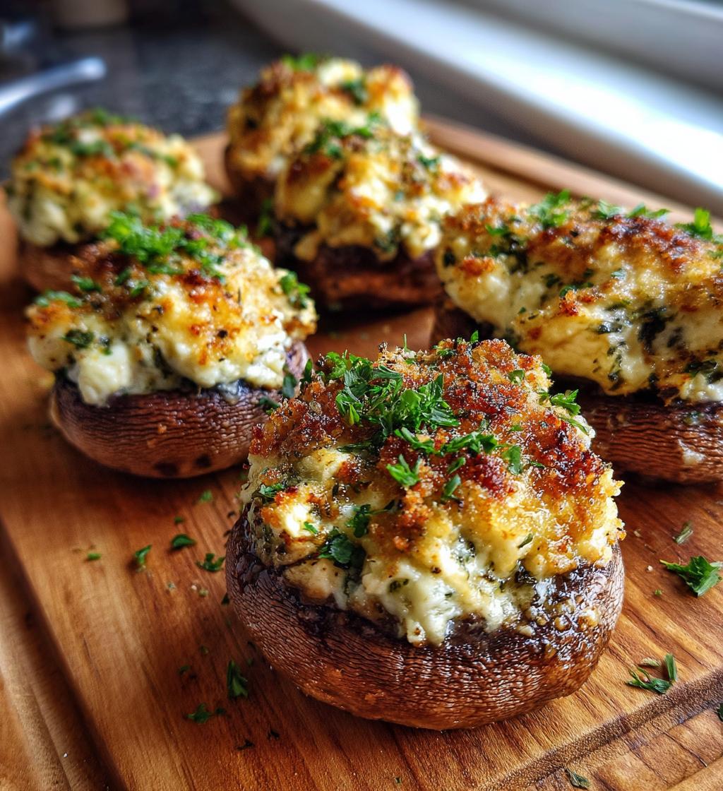 Baked Stuffed Mushrooms Recipe: Easy and Delicious Appetizer - step by step
