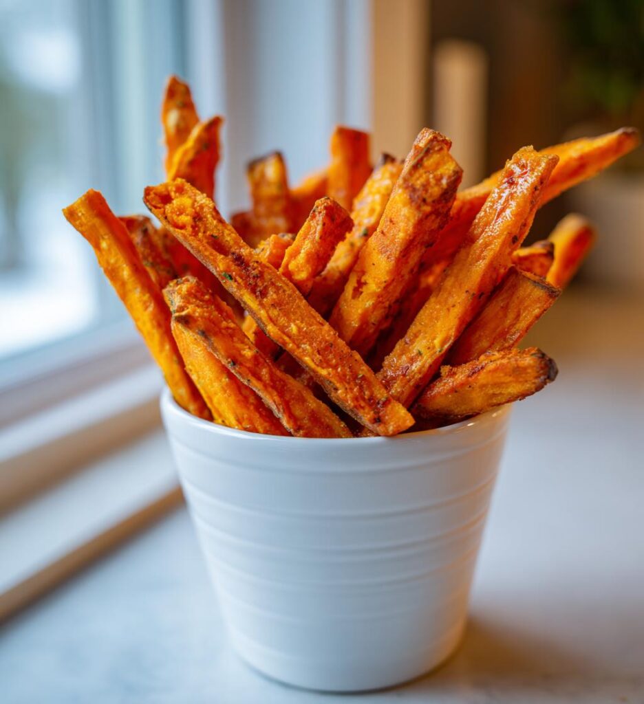 sweet potato fries oven crispy