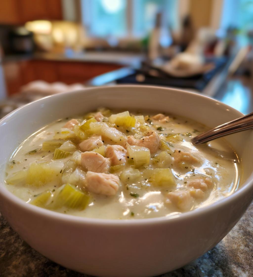 Creamy Leek and Chicken Soup - Easy and Delicious Comfort Food