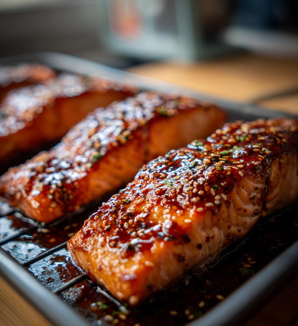 Baked Salmon with Soy Sauce Glaze – Quick & Delicious Dinner
