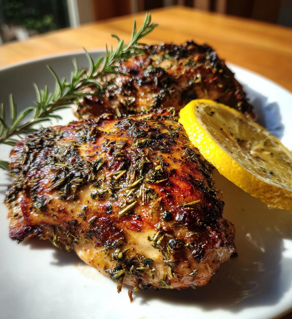 baked chicken breast with lemon and herbs