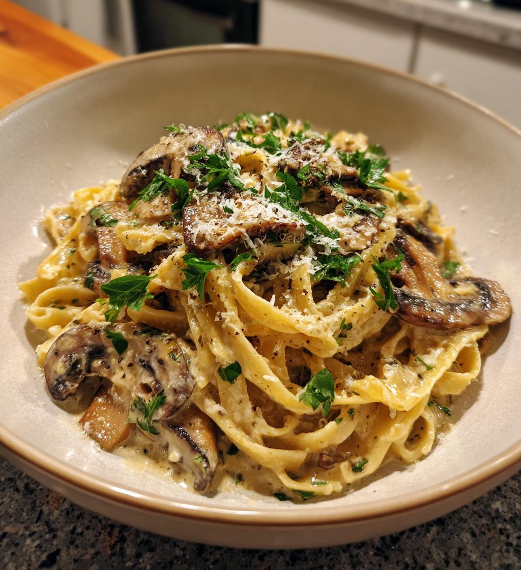 Creamy Mushroom Pasta Recipe: Easy, Quick & Delicious Dinner Idea - step by step