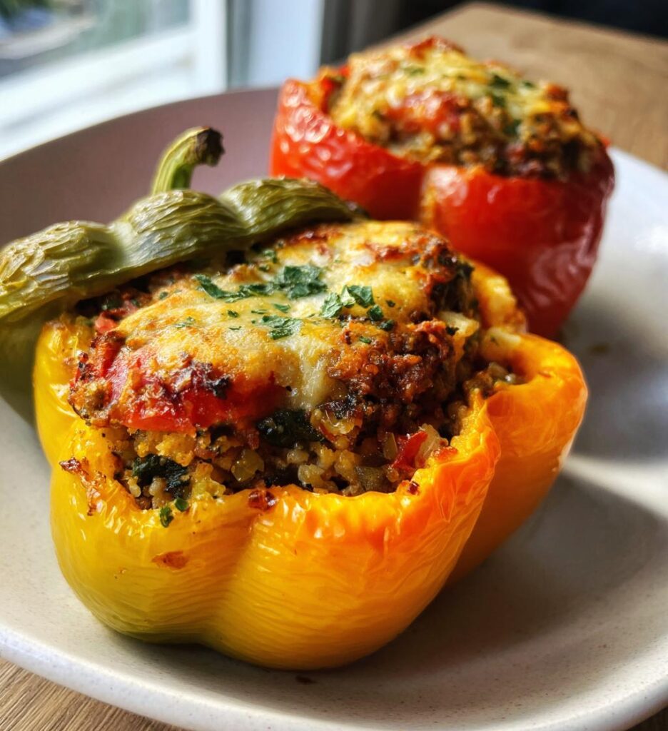 stuffed bell peppers vegetarian