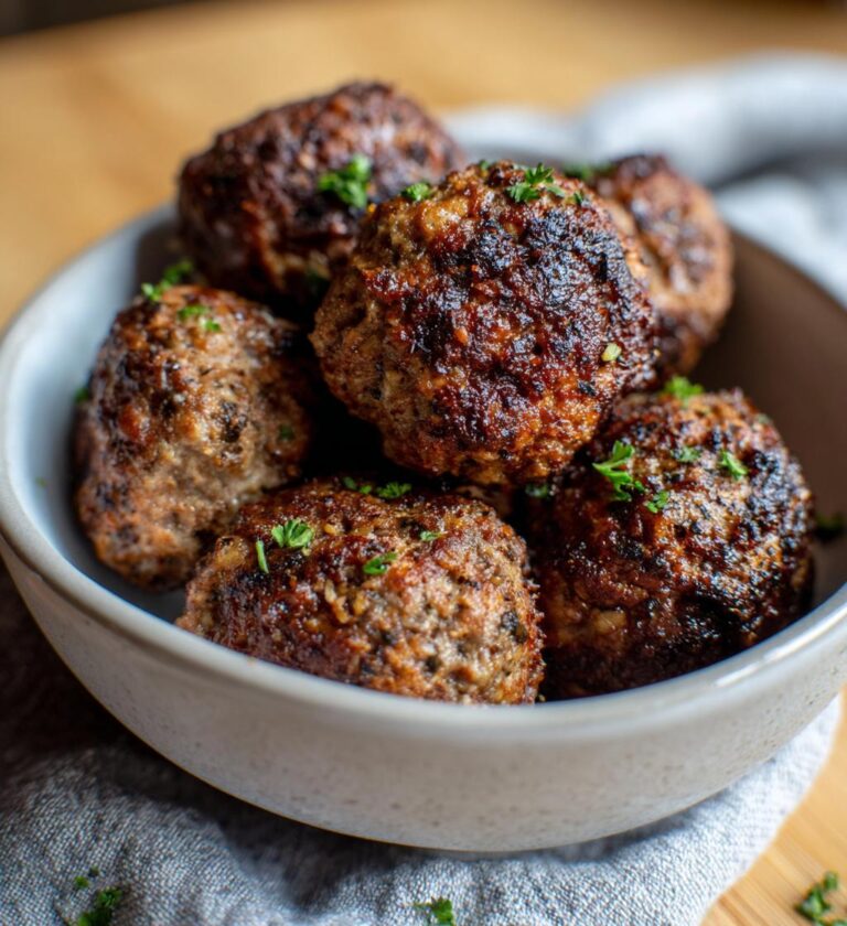 air fryer beef meatballs recipe