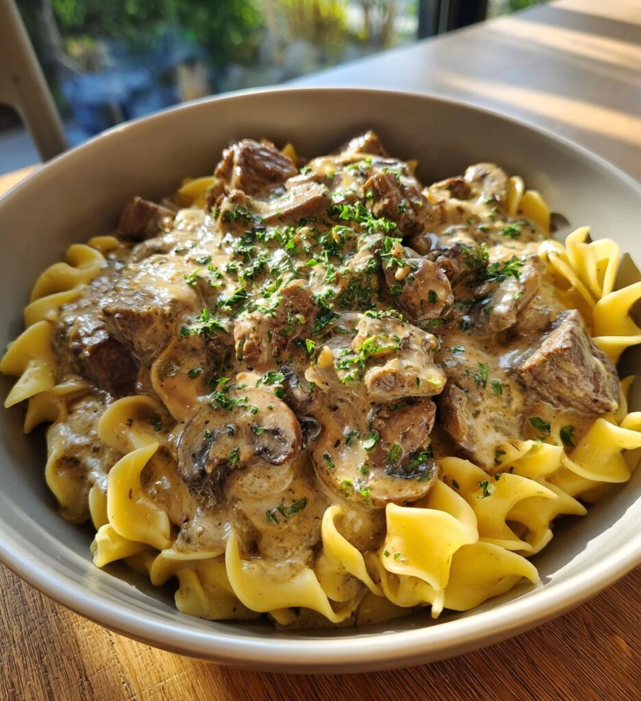easy beef stroganoff recipe