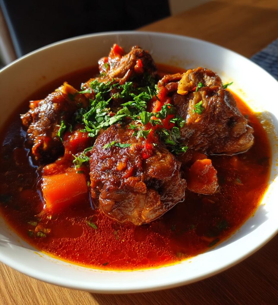 slow cooker oxtail stew recipe