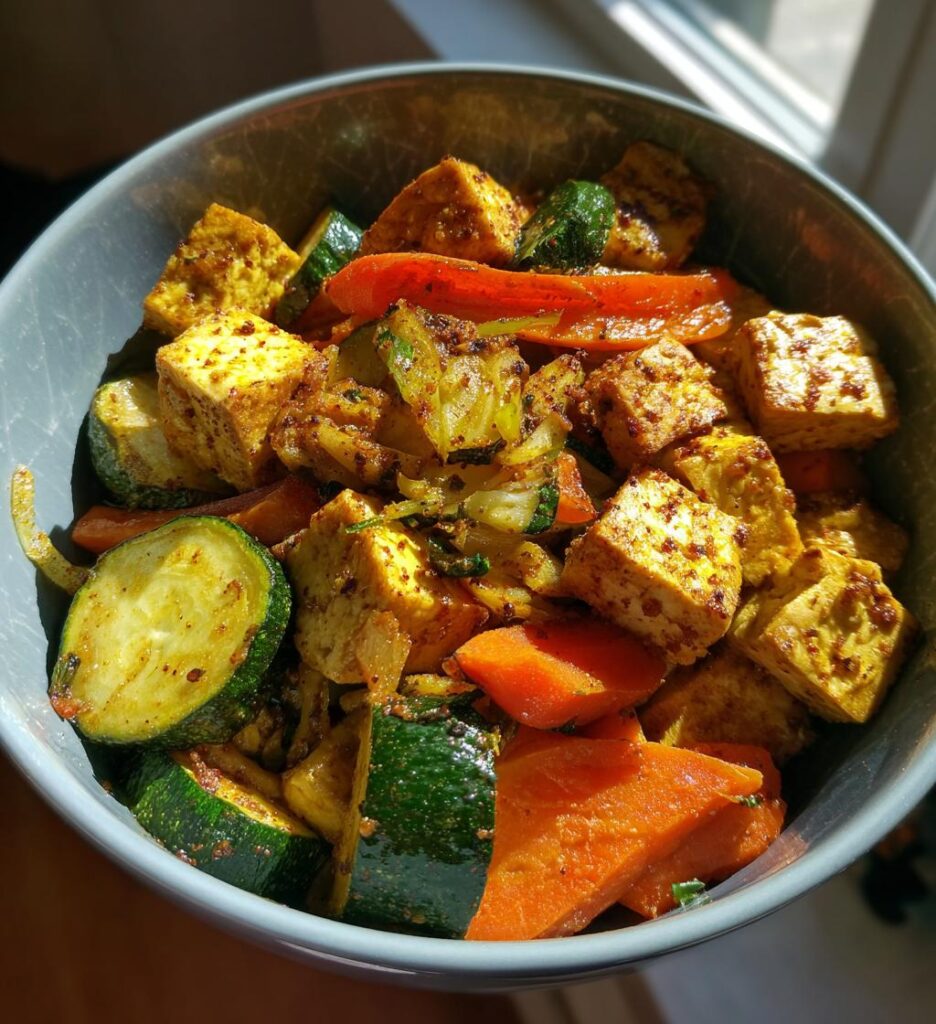 vegetable stir fry with tofu