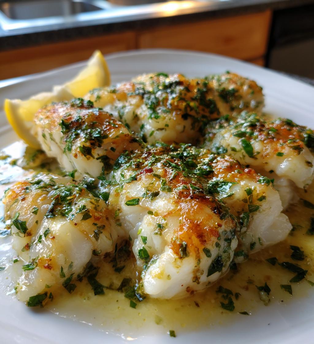 baked garlic butter cod recipe