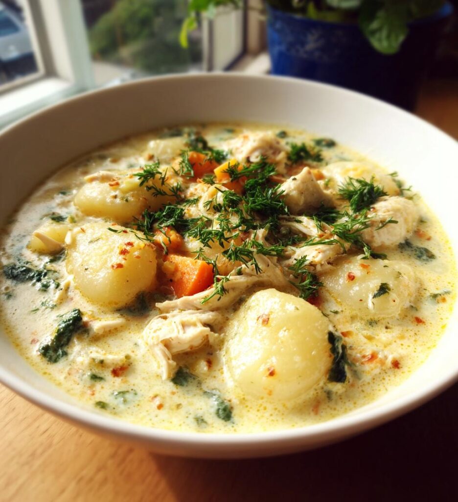 creamy chicken gnocchi soup