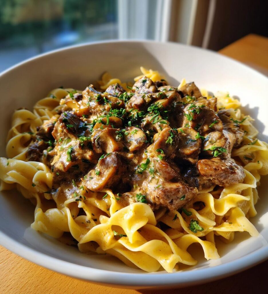 beef stroganoff recipe creamy