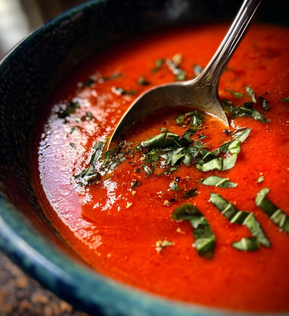 slow cooker tomato basil soup