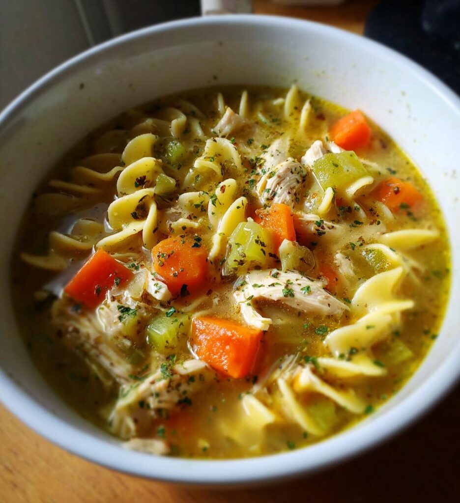 slow cooker chicken noodle soup