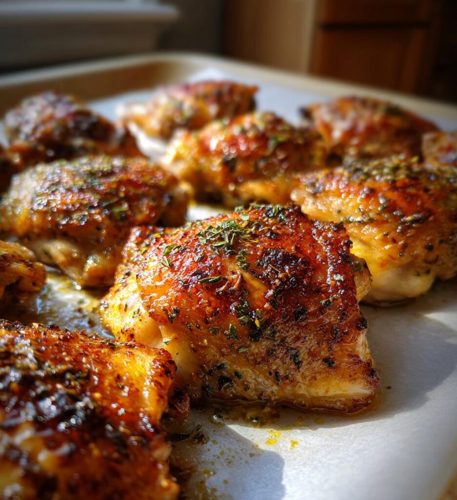 baked lemon chicken thighs recipe