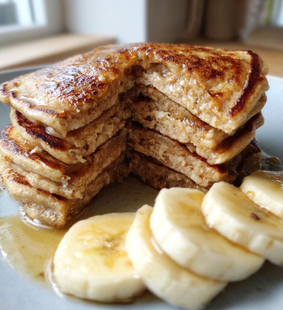 banana oat pancakes recipe healthy