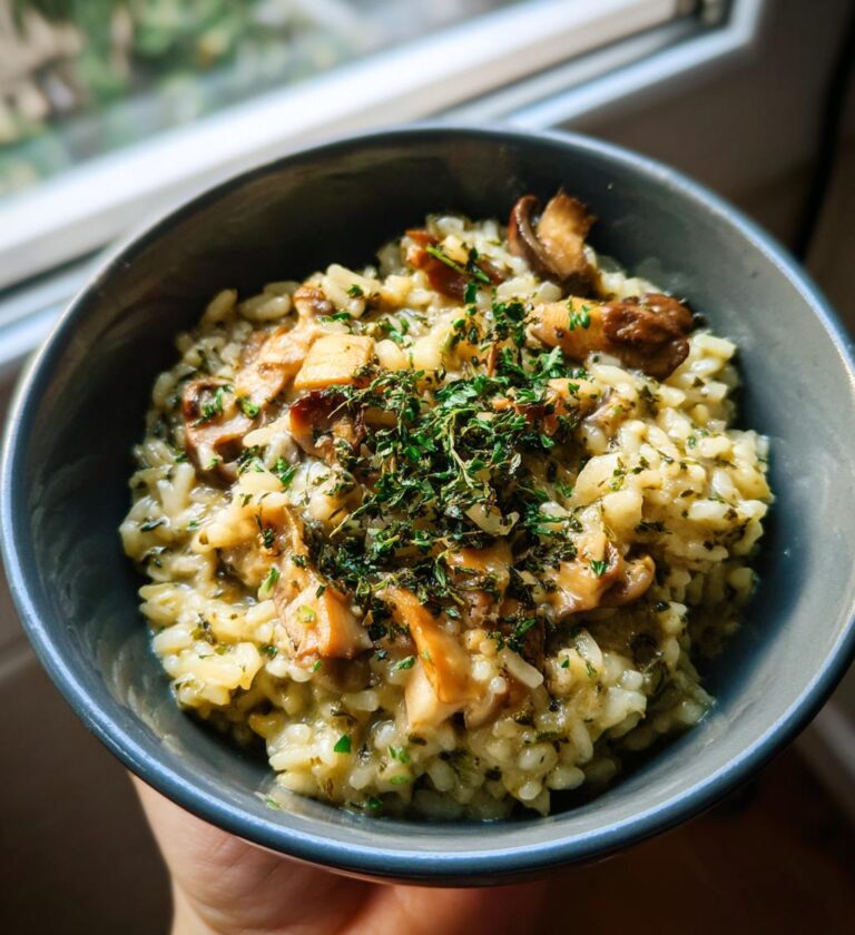 creamy mushroom risotto recipe