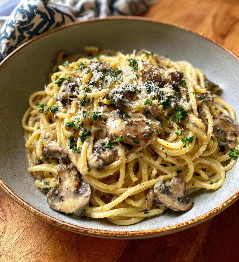 creamy mushroom pasta recipe