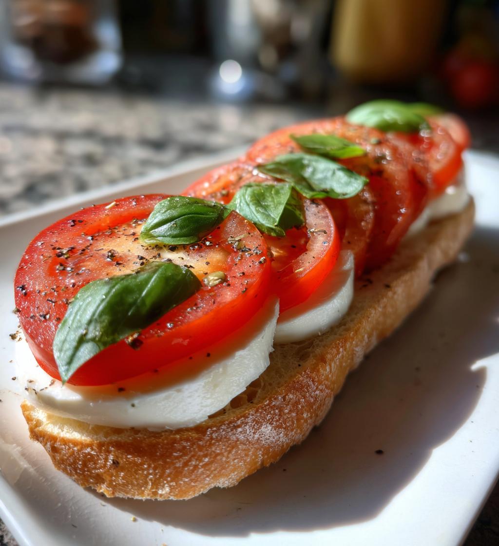 Caprese Sandwich Recipe Easy – Delicious & Quick to Make - step by step