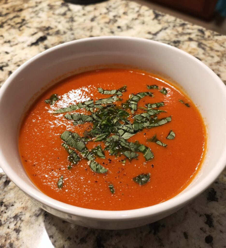 tomato basil soup recipe creamy