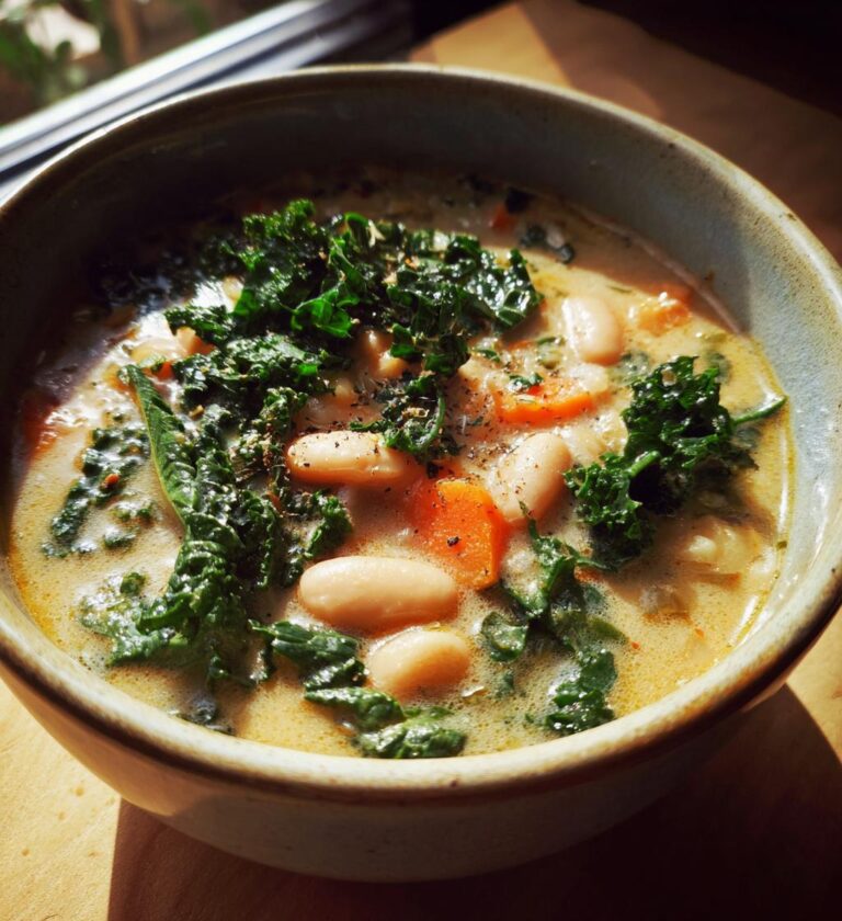 white bean and kale soup