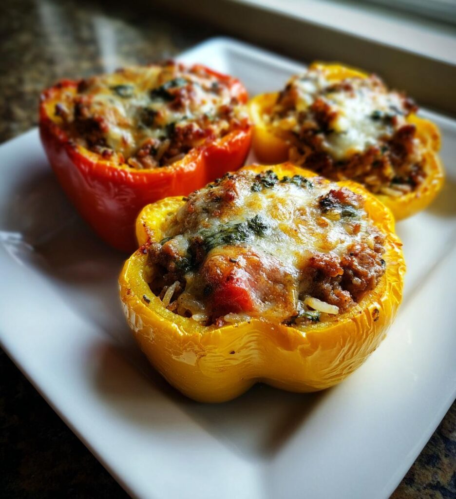 baked stuffed bell peppers
