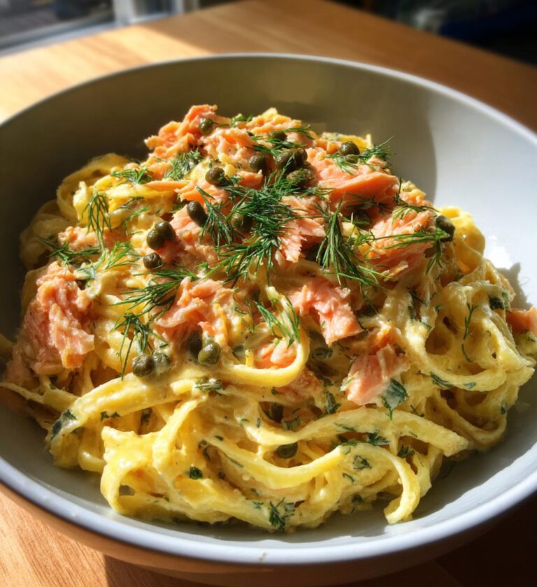 creamy smoked salmon pasta