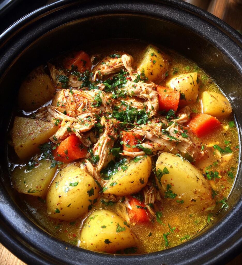 slow cooker chicken and potatoes