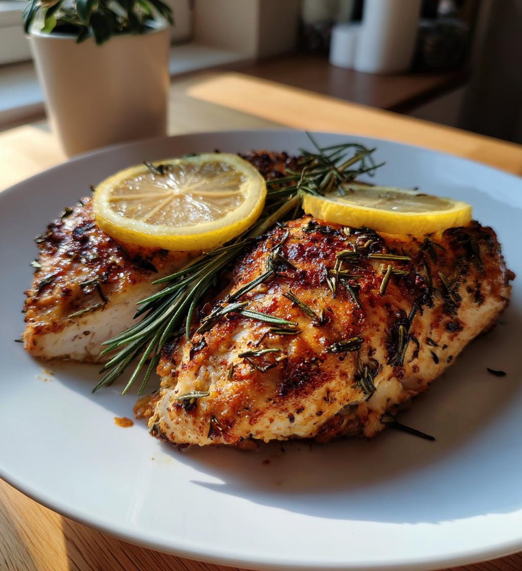 Baked Chicken Breast with Lemon and Herbs - Juicy & Delicious Recipe