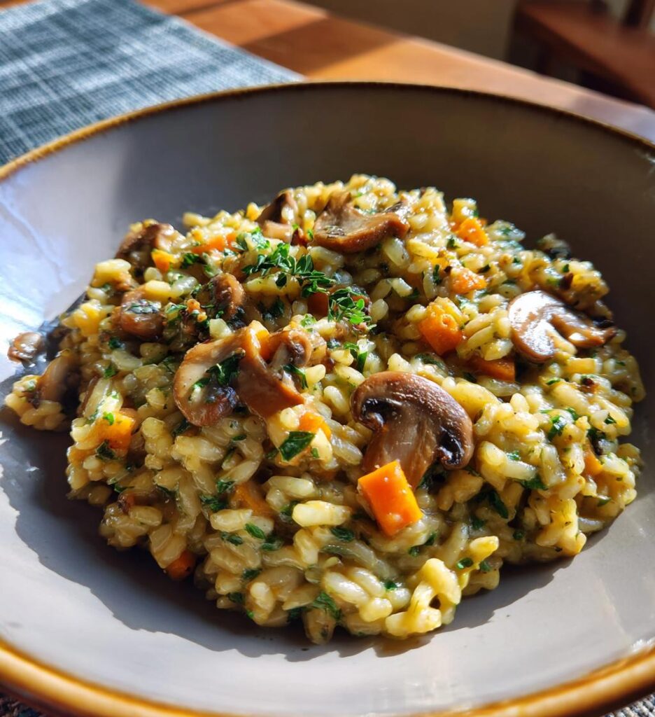 mushroom risotto recipe creamy