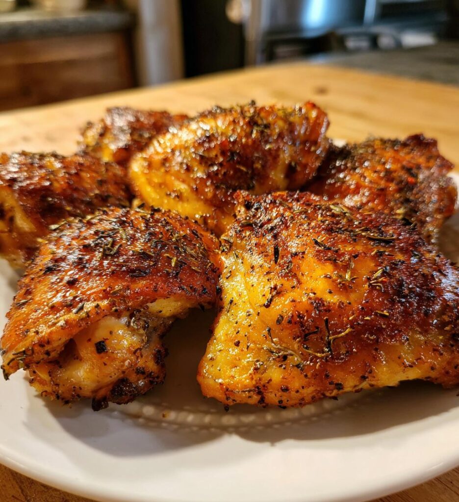 crispy air fryer chicken thighs recipe