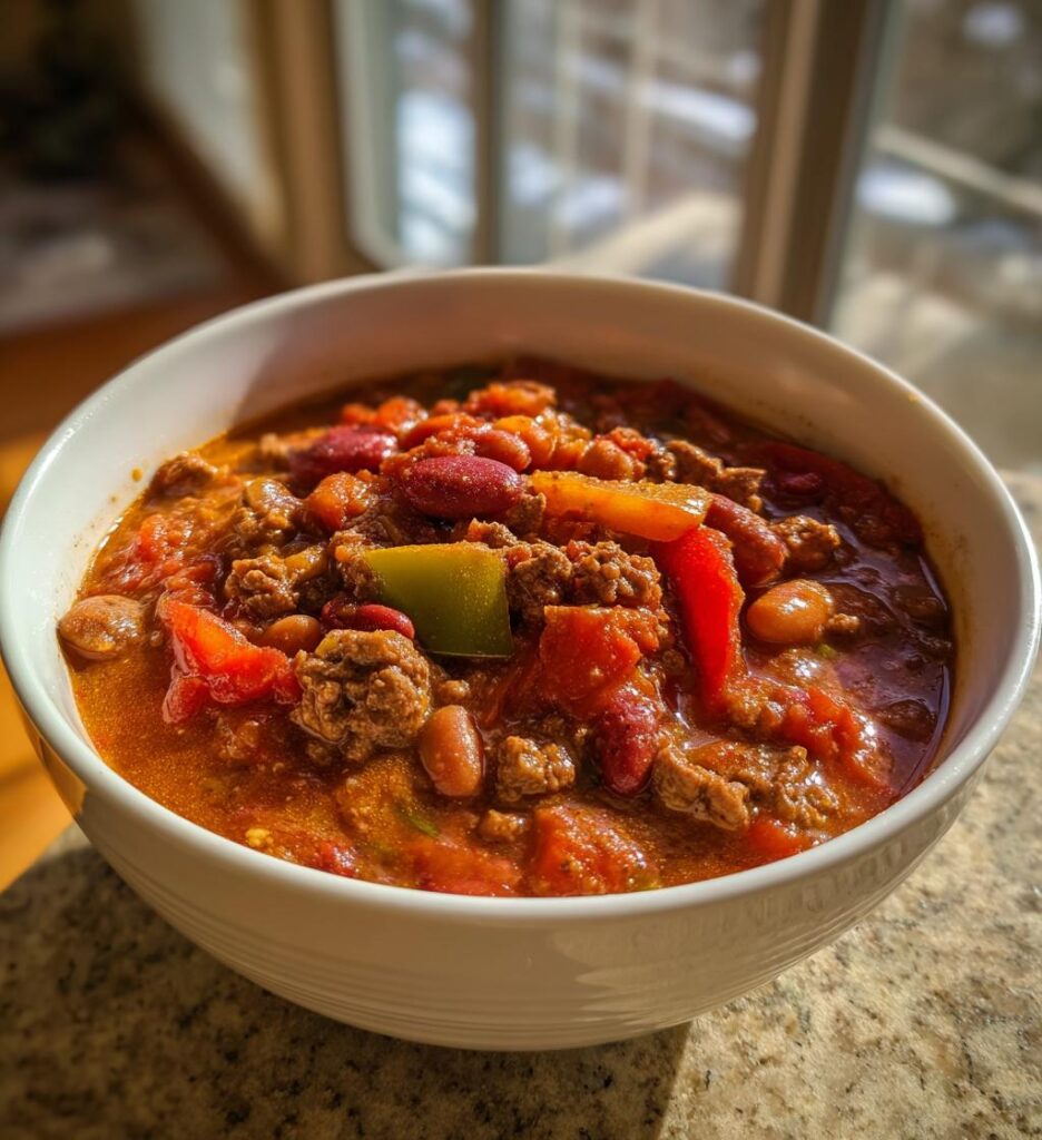 slow cooker beef chili recipe hearty