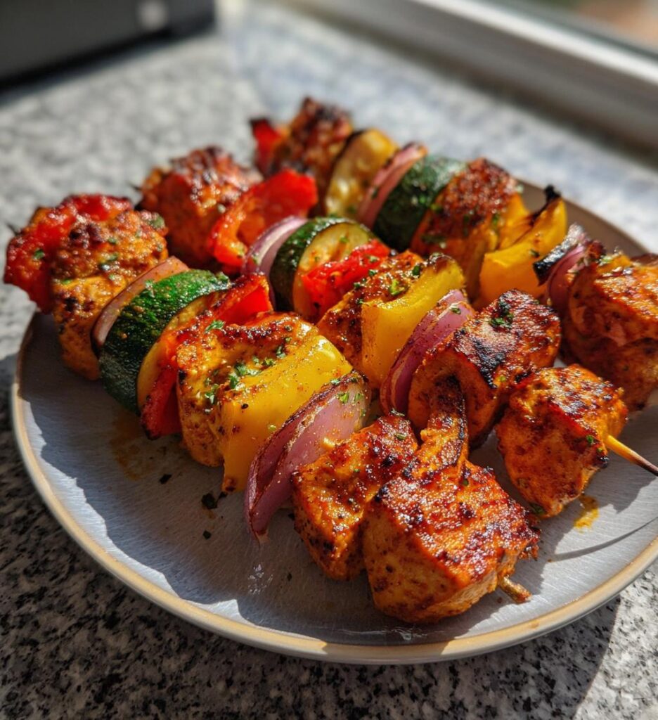 air fryer chicken kabobs recipe easy