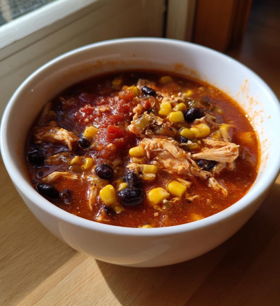 slow cooker chicken enchilada soup