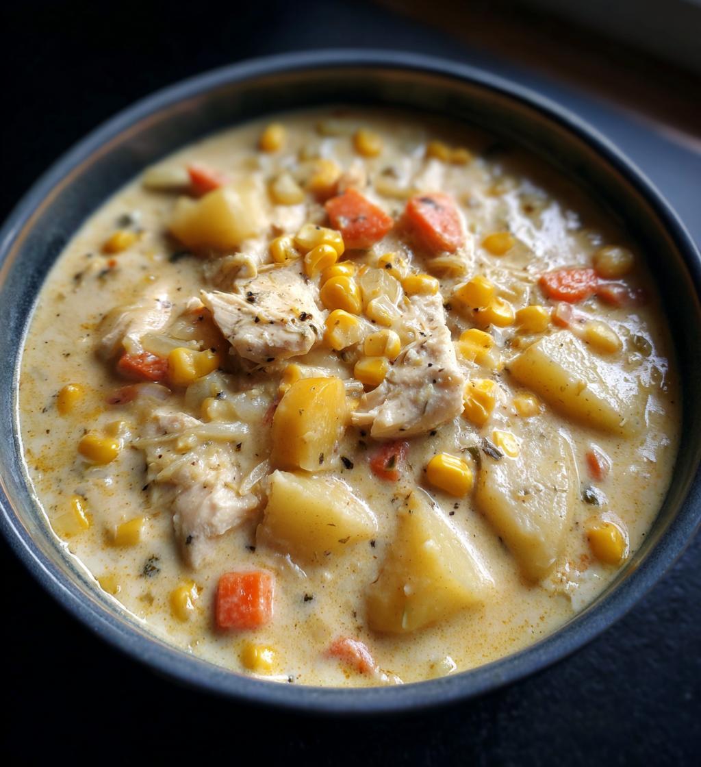 Slow Cooker Chicken Chowder Recipe Easy and Deliciously Creamy