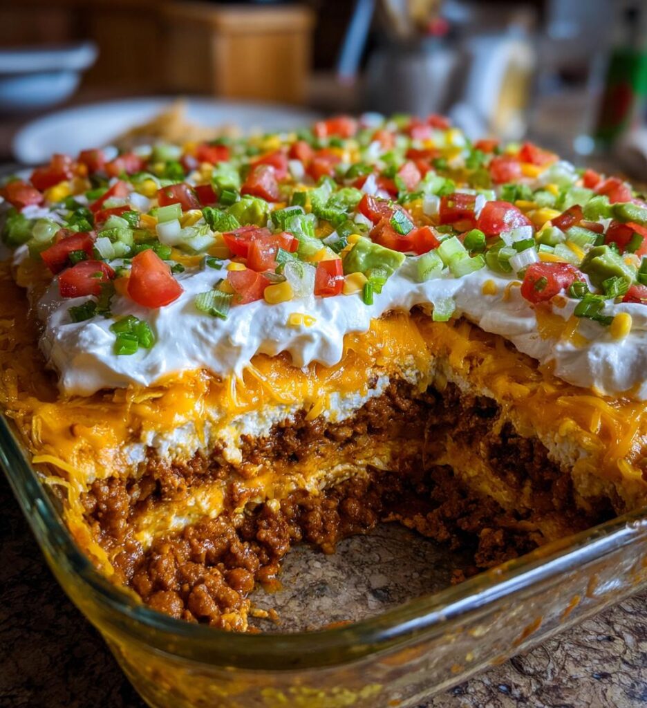 taco dip recipe easy homemade layered