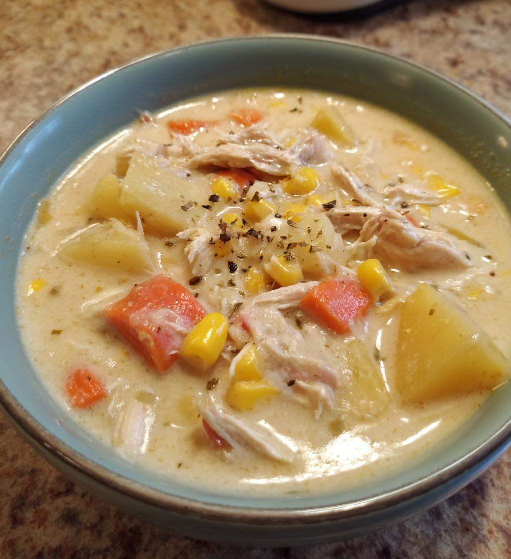 slow cooker chicken chowder recipe easy