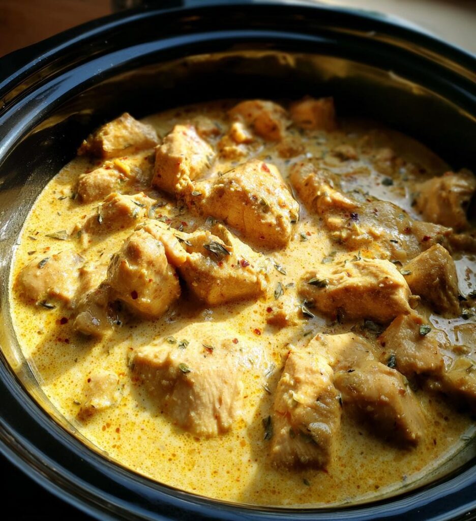 slow cooker creamy chicken recipe easy