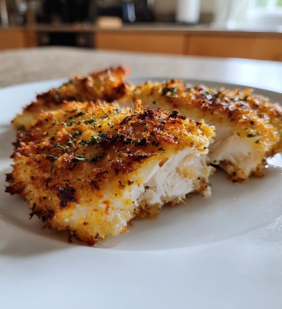 air fryer parmesan crusted chicken recipe