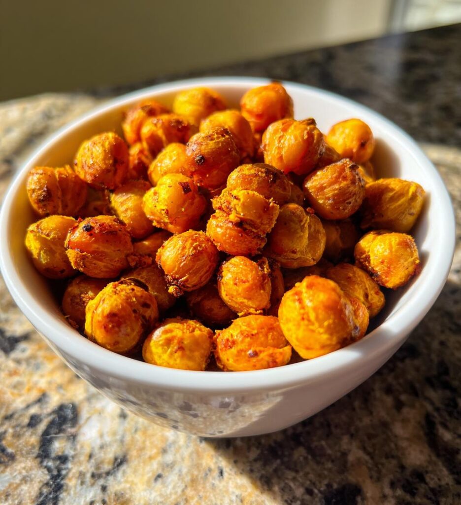 air fryer crispy chickpeas recipe easy