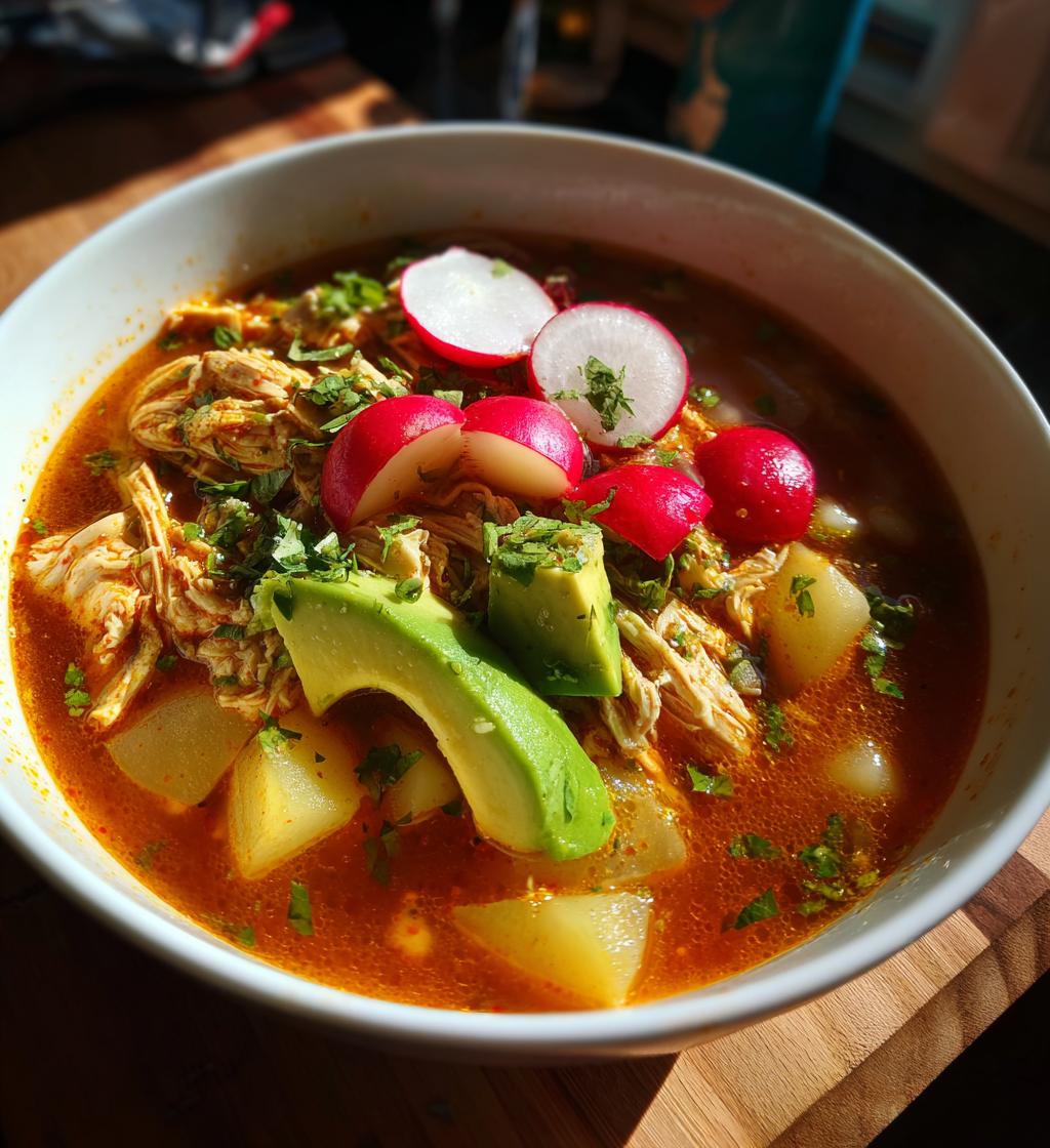 slow cooker chicken pozole recipe