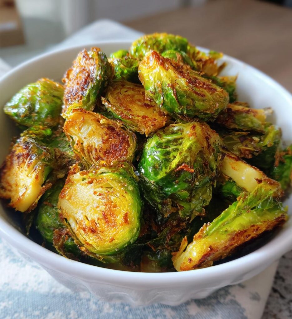 crispy air fryer brussels sprouts recipe