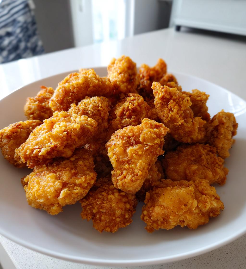 air fryer popcorn chicken recipe easy