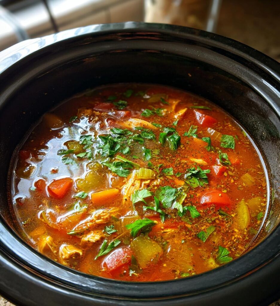 slow cooker chicken fajita soup recipe
