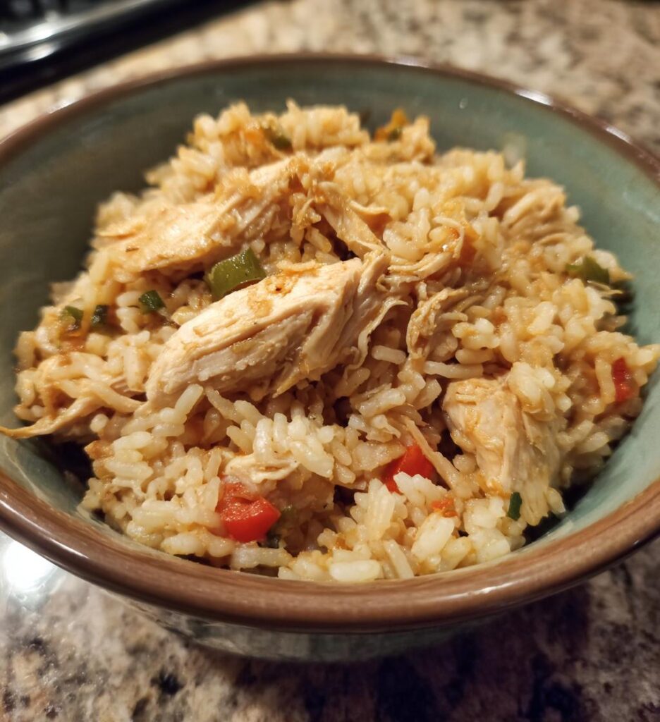 slow cooker chicken and rice for summer meal prep